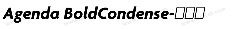 Agenda BoldCondense字体转换 Agenda BoldCondense字体转换